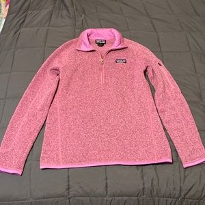 Patagonia pink quarter zip